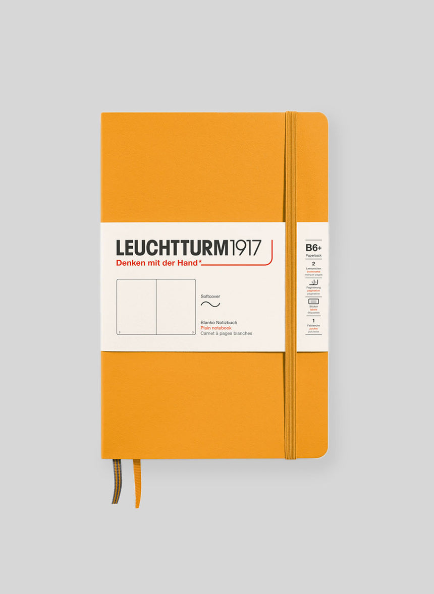 Softcover Notebook Leuchtturm1917, Plain, B6+, Rising Sun