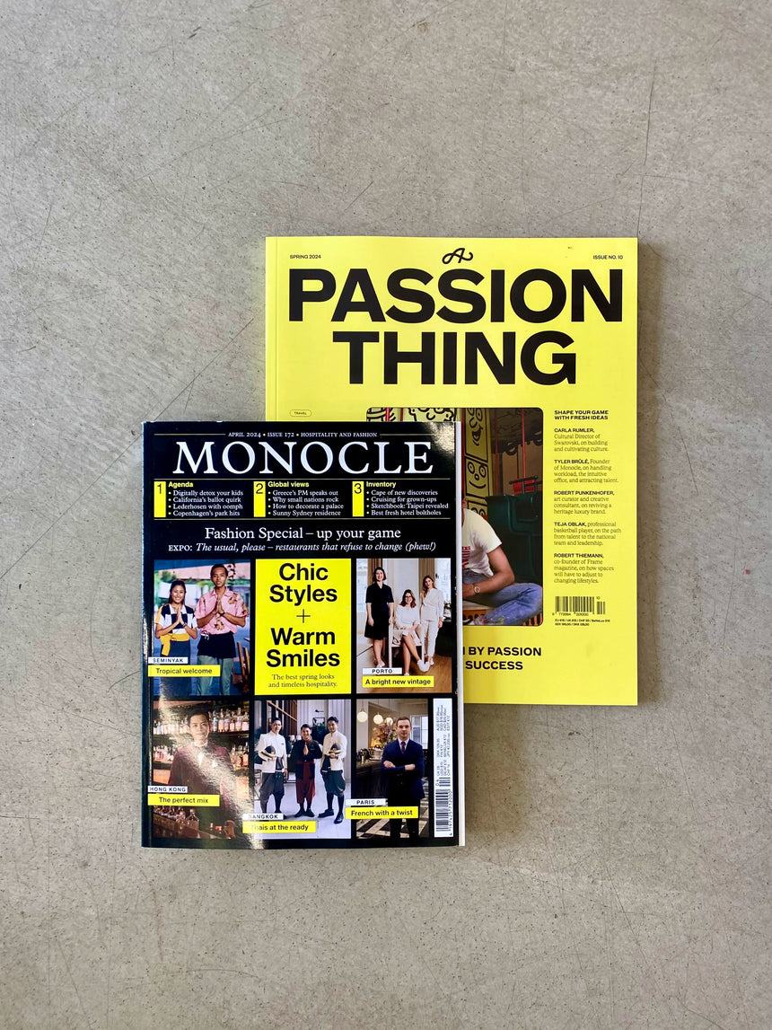 Tyler Brûlé fanclub combo / It's a passion thing #10 + Monocle magazine