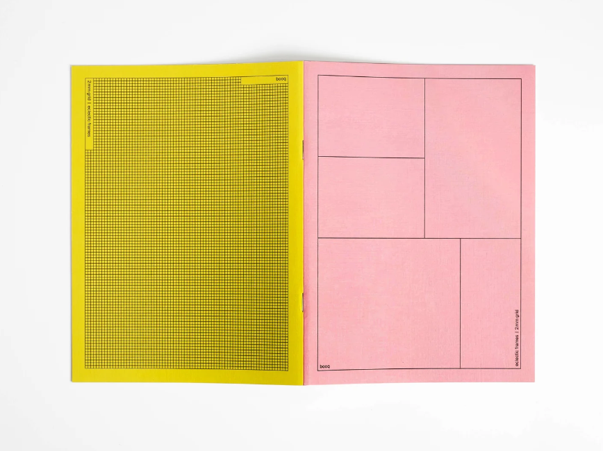 booq / pink-yellow notebook