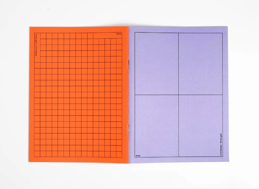 booq / purple-orange notebook