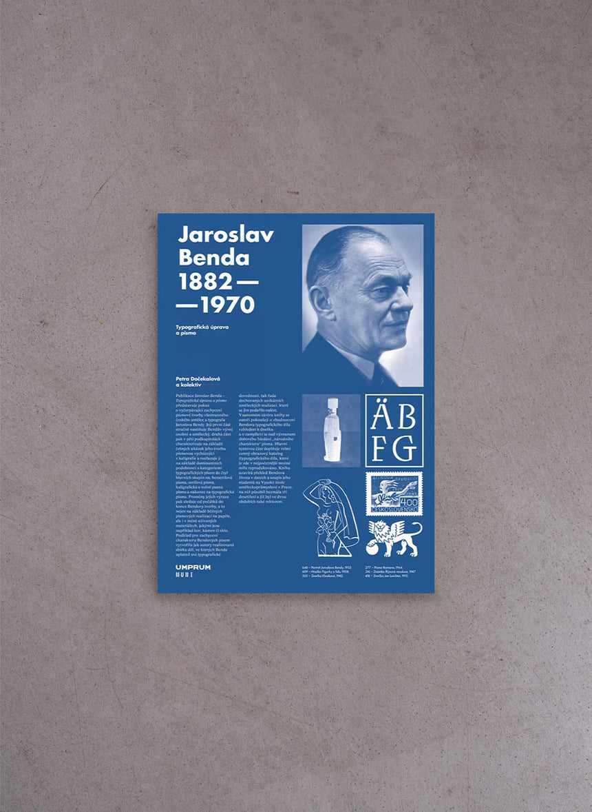 Jaroslav Benda 1882–1970, Typografická úprava a písmo – Petra Dočekalová