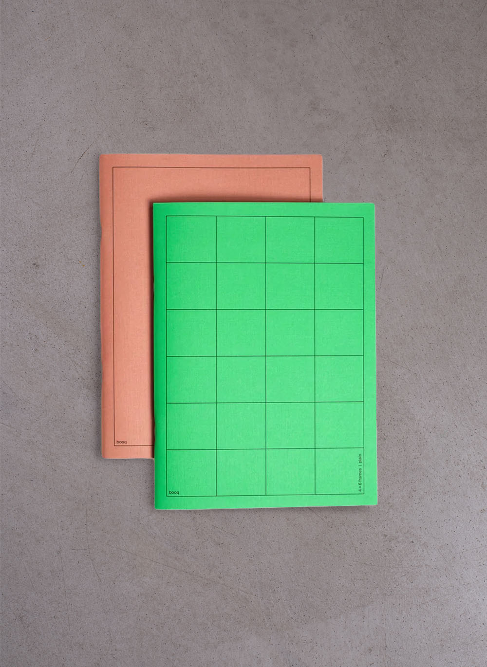 booq / green-brown notebook