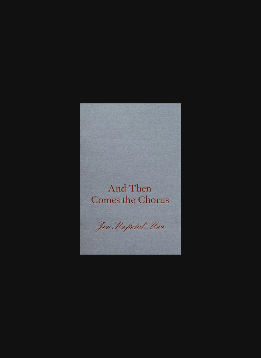 And Then Comes the Chorus