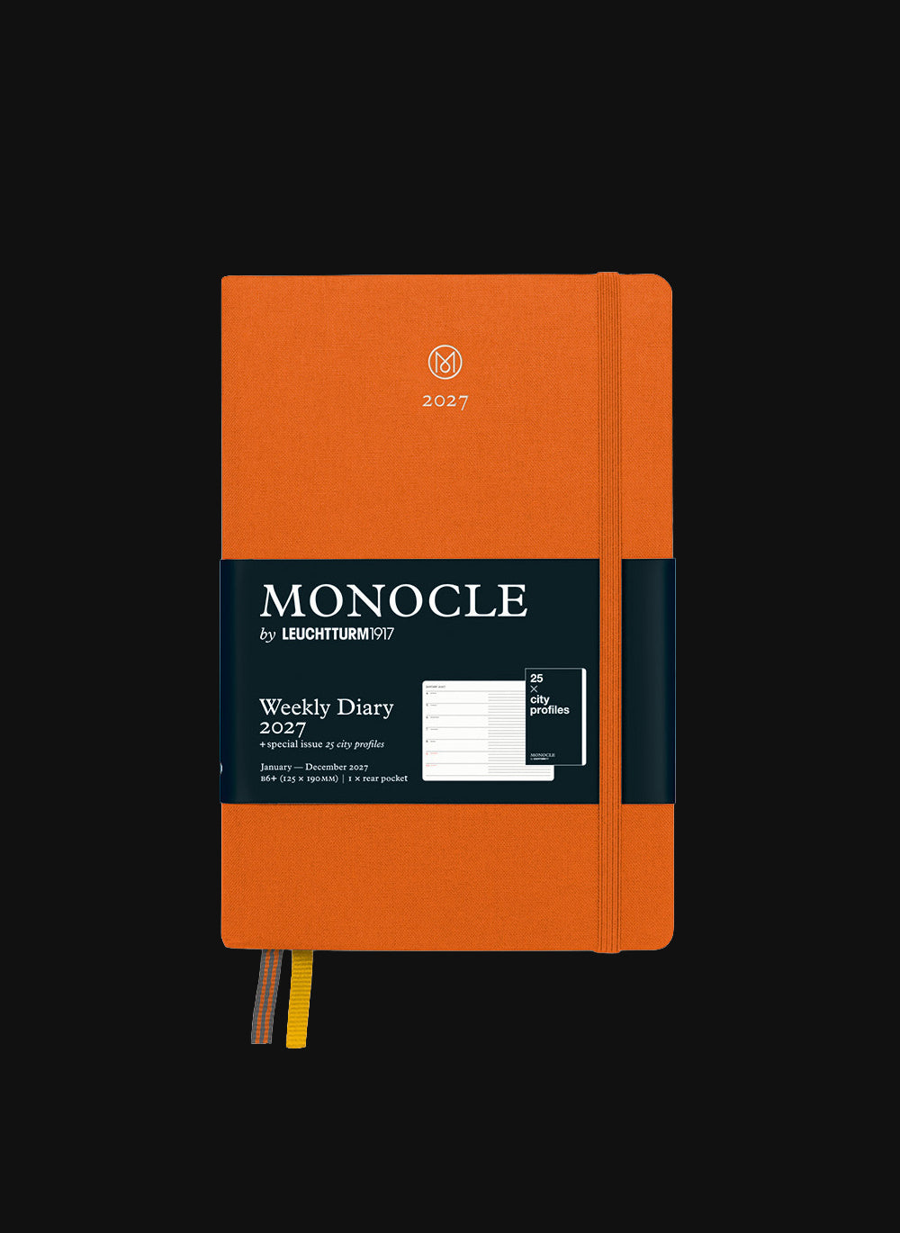 Monocle Weekly Diary 2027 Orange
