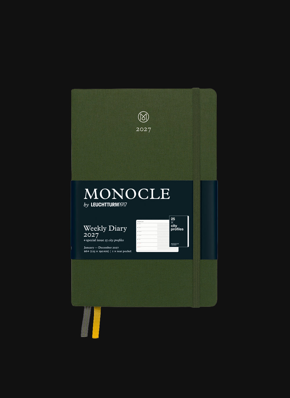 Monocle Weekly Diary 2027 Olive