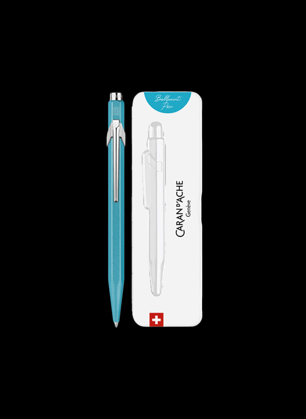 CARAN D'ACHE Colormat-X Turquoise Ballpoint Pen