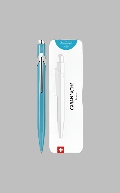 CARAN D'ACHE Colormat-X Turquoise Ballpoint Pen