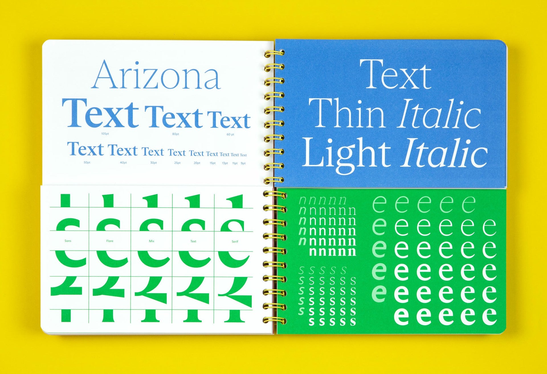 Dinamo Typefaces – Arizona Type Specimen