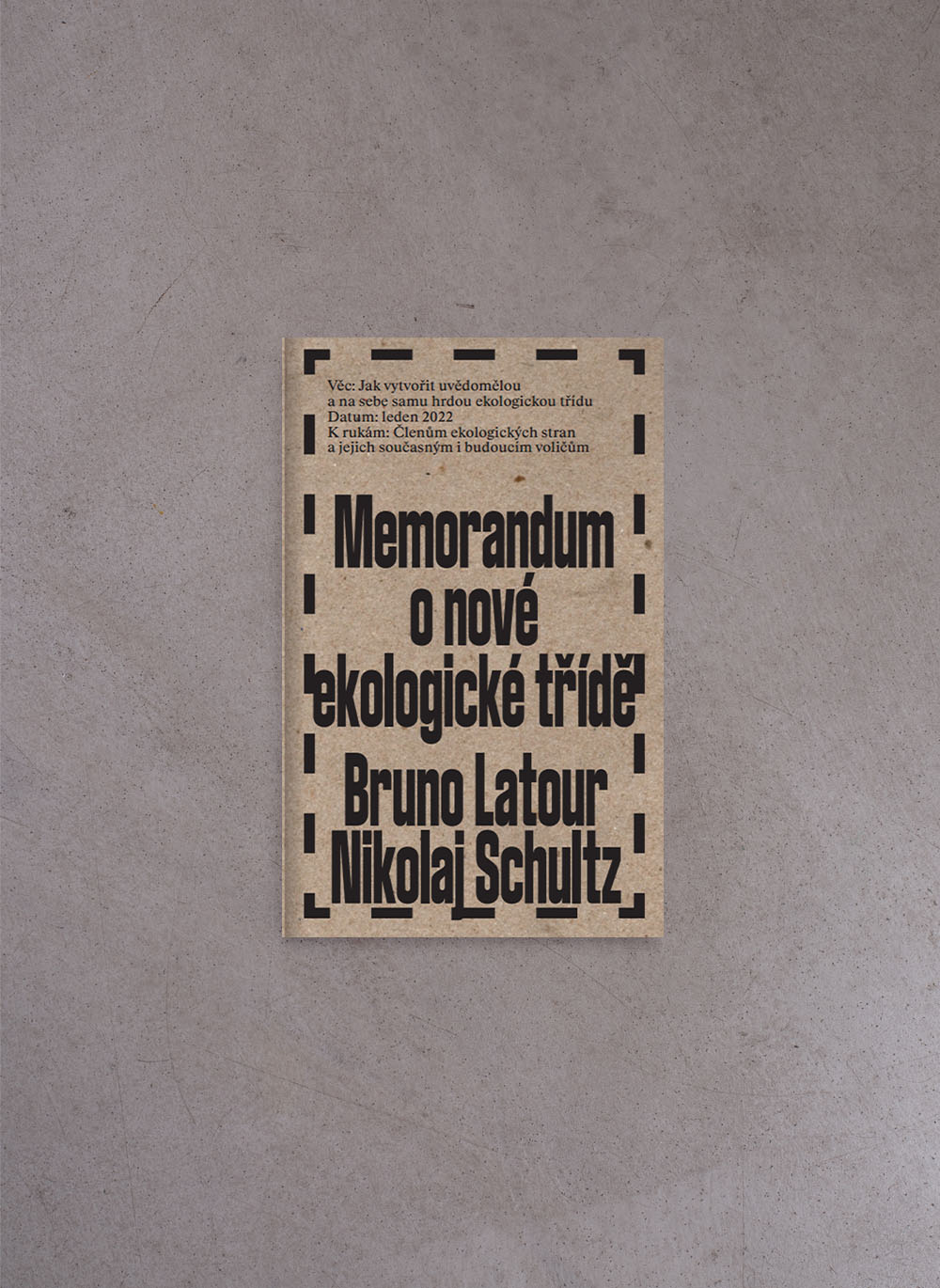 Memorandum o nové ekologické třídě – Bruno Latour, Nikolaj Schultz