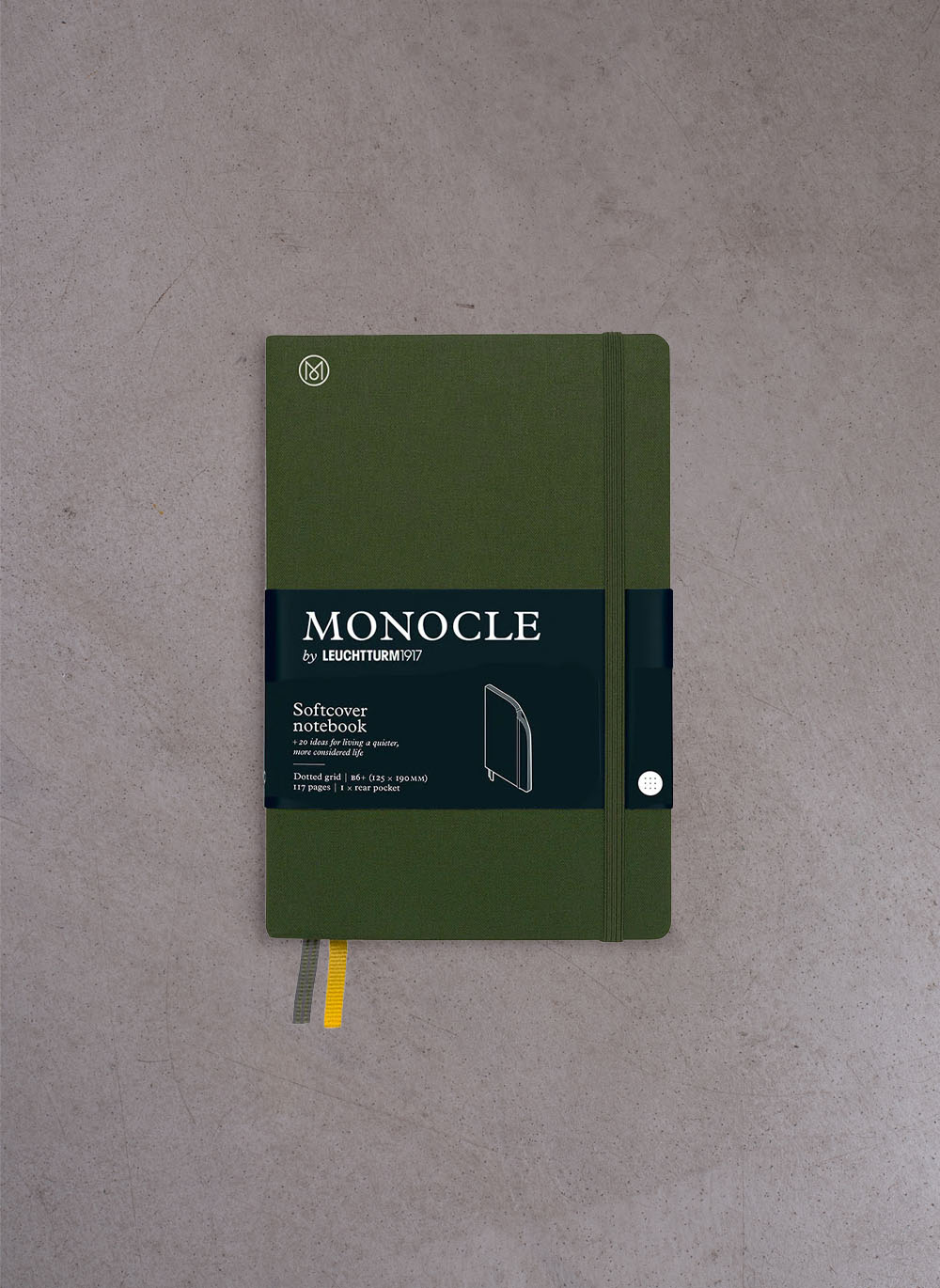 Softcover Notebook Monocle, Dotted grid, B6+