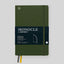 Softcover Notebook Monocle, Dotted grid, B6+, Olive