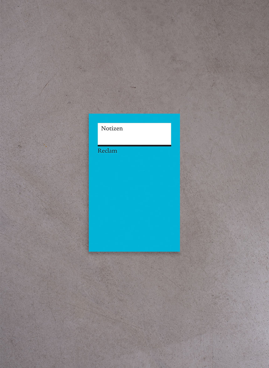 Notizen / Blau: Das kleine Reclam-Notizbuch blanko