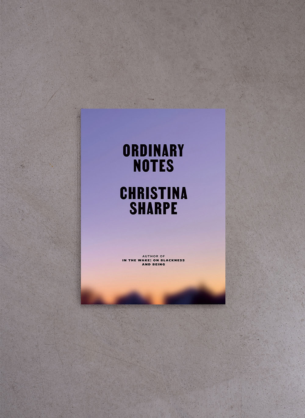 Ordinary Notes – Christina Sharpe